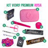 Kit Vidro Premium Rosa Lombrei